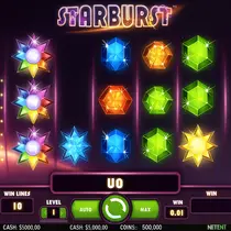 LyraBet - Starburst Slot Game - Cosmic Gems